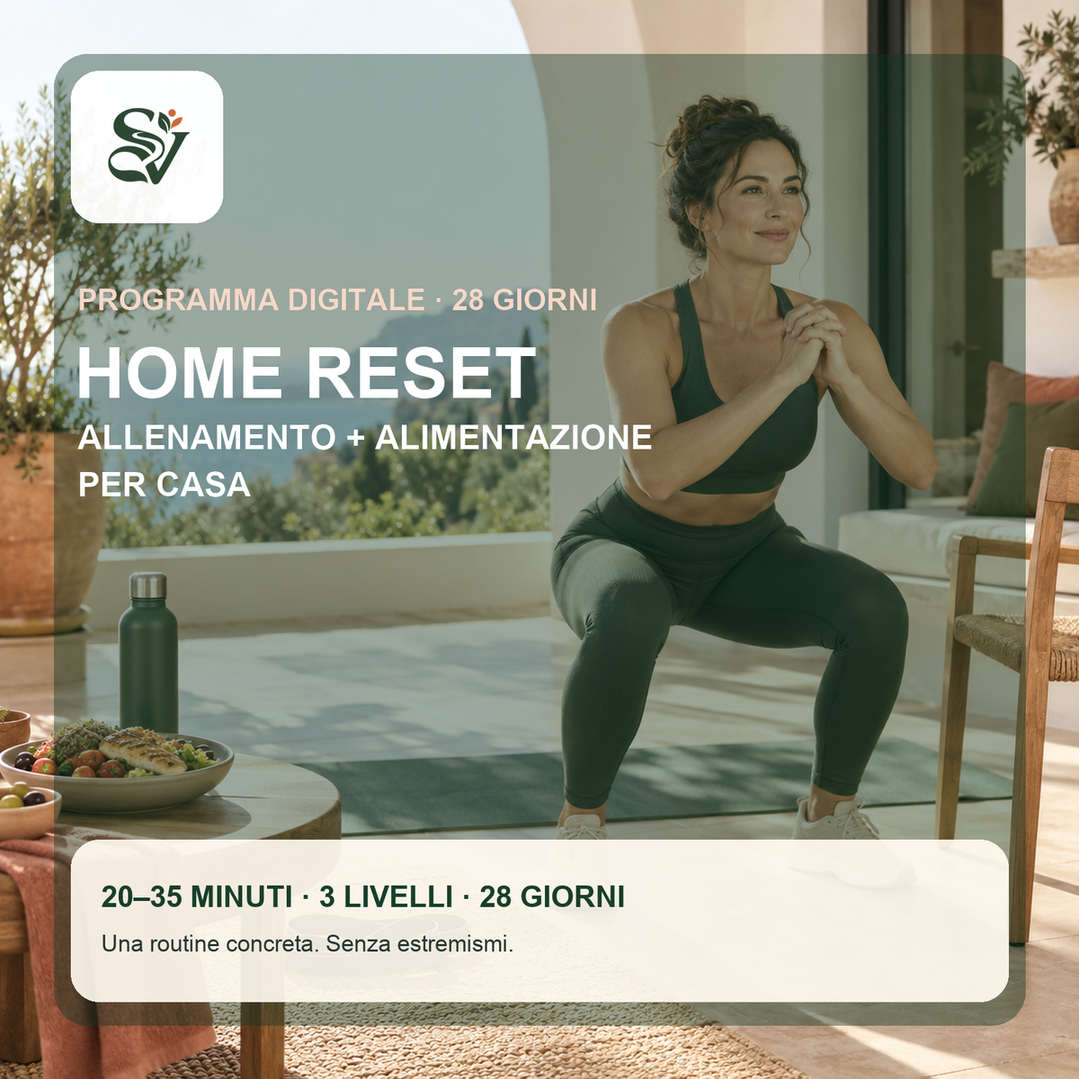 ShapeVivo Home Reset – Allenamento e alimentazione per casa, 28 giorni